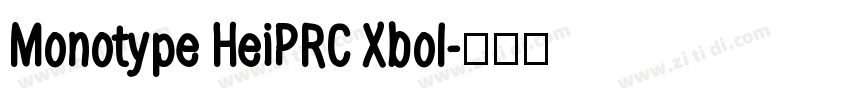 Monotype HeiPRC Xbol字体转换